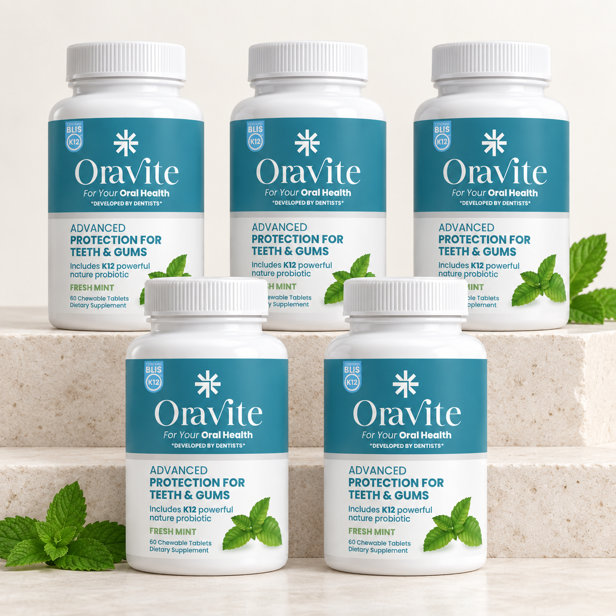5 Oravite packs, packaging concept