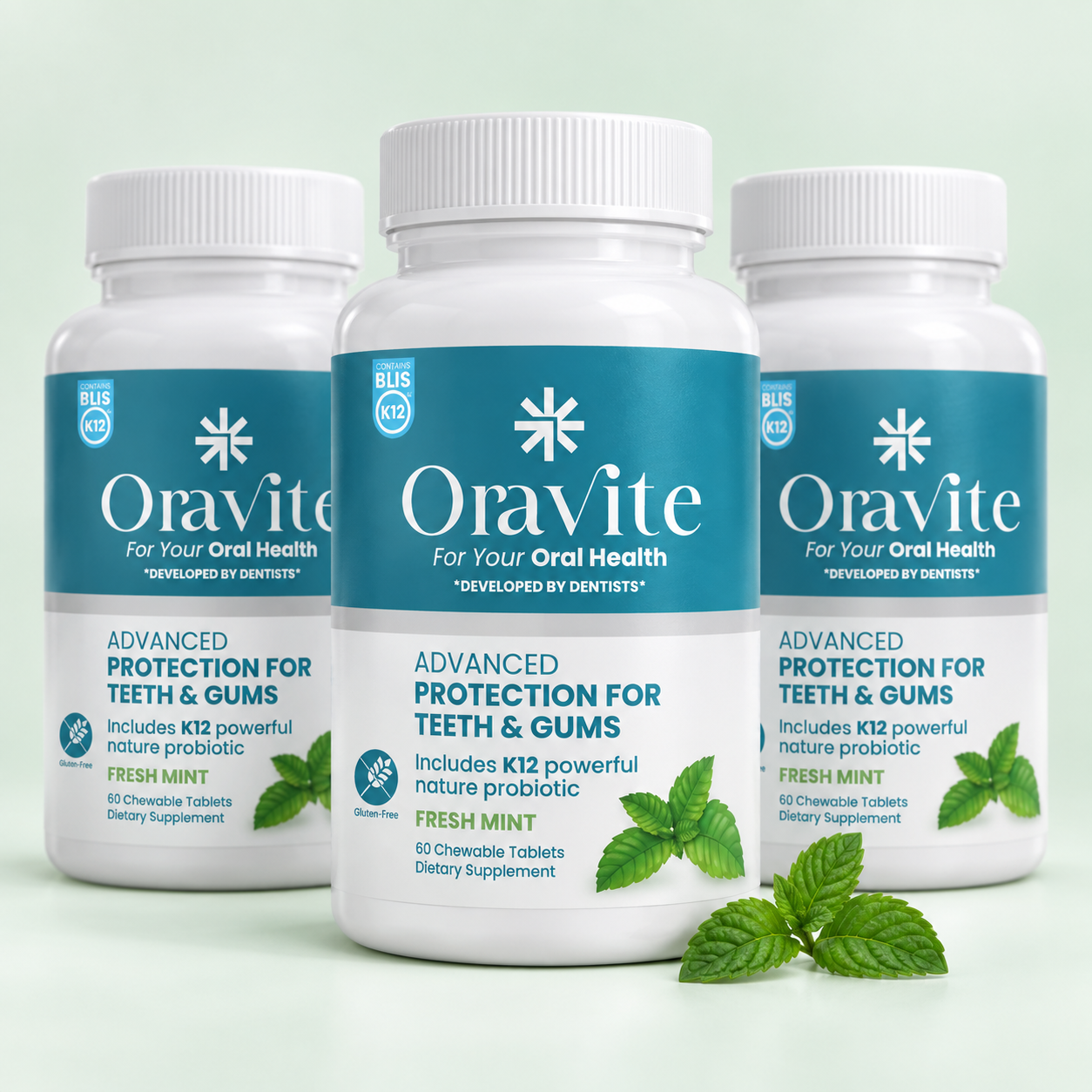 3 Oravite packs, packaging concept